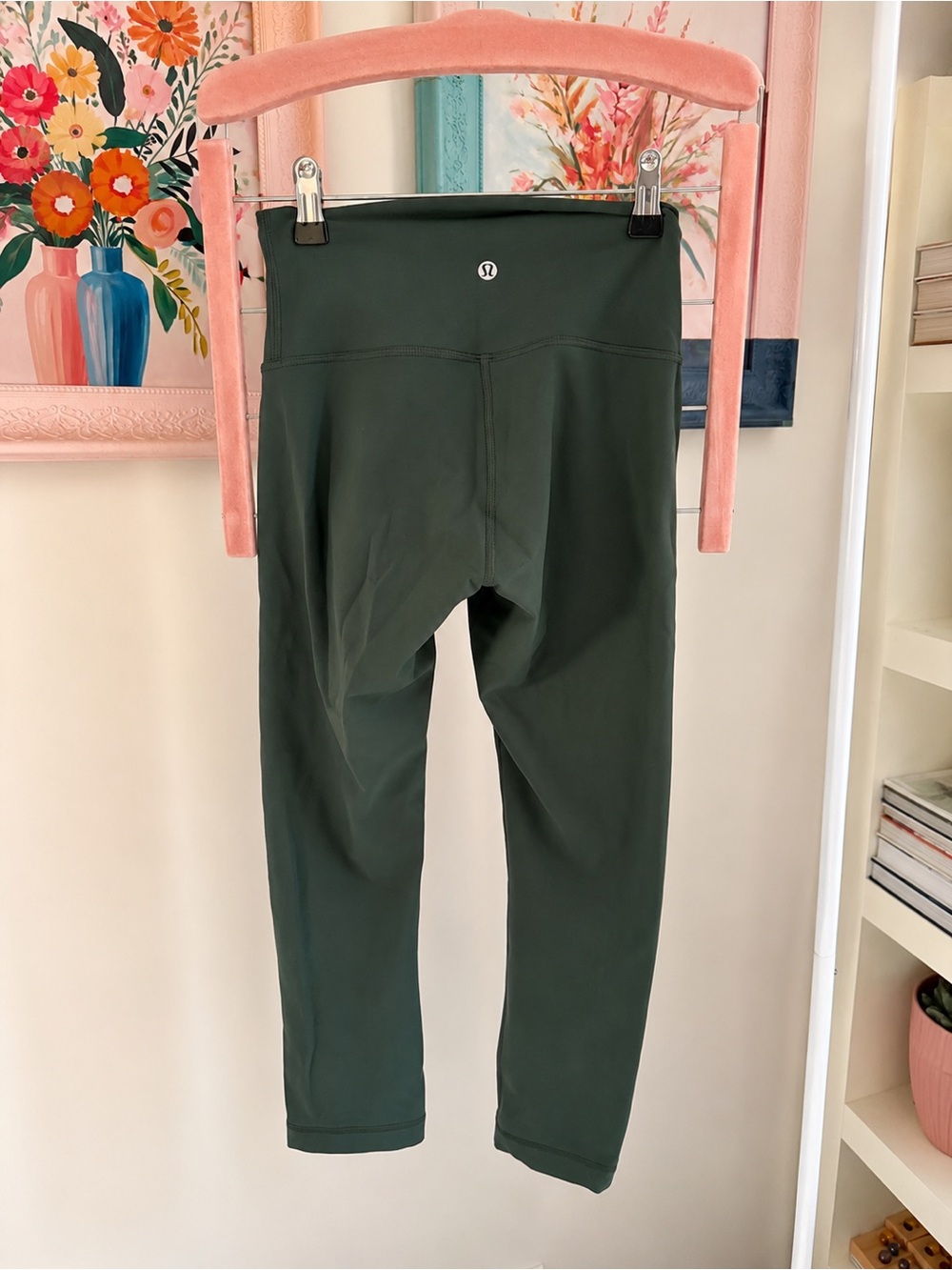 lululemon athletica Girls Dark Green Athletic Leggings
